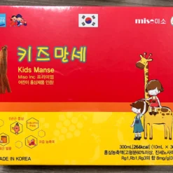 NƯỚC HỒNG SÂM TRẺ EM KIDS MANSE MISO INC HÀN QUỐC